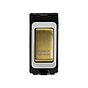 The Savoy Collection Brushed Brass 20A Double Pole 'Tumble Dryer' RM-Grid Switch Module
