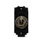 The Charterhouse Collection 20A Double Pole LT3-Toggle Switch Module Antique Brass