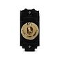 The Savoy Collection Brushed Brass 20A 1 Way Retractive LT3-Toggle Switch Module