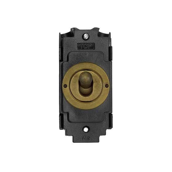 The Belgravia Collection Old Brass 20AX 2 Way LT3-Toggle Switch Module