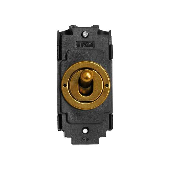 The Sloane Collection Antique Gold 20AX 2 Way LT3-Toggle Switch Module