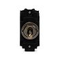 The Charterhouse Collection 20A Double Pole LT3-Toggle Switch Module Antique Brass