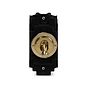 The Savoy Collection Brushed Brass 20AX Intermediate LT3-Toggle Switch Module