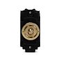 The Savoy Collection Brushed Brass 20A 2 Way & OffÂ Retractive LT3-Toggle Switch Module