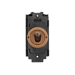 The Chiswick Collection Antique Copper 20A 2 Way Retractive LT3-Toggle Switch Module
