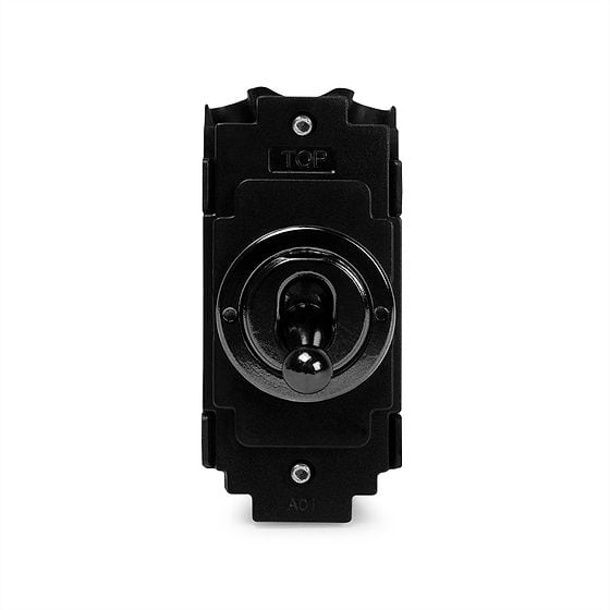 The Connaught Collection Black Nickel 20A 1 Way Retractive LT3-Toggle Switch Module