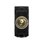 Antique Brass Retractive Toggle Grid Switch Module
