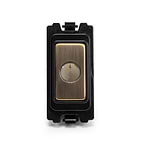 Antique Brass Flex Outlet Grid Module