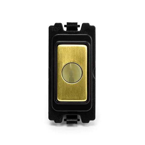 The Savoy Collection Brushed Brass Flex Outlet RM-Grid Switch Module