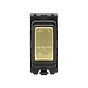 Brushed Brass Fan Isolator Grid Switch Module
