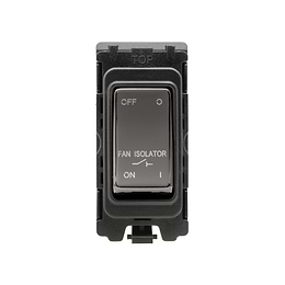 Black Nickel Fan Isolator Grid Switch Module
