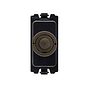 Soho Lighting Vintage Brass 6A 2 Way Push Button CM Grid Module Switch