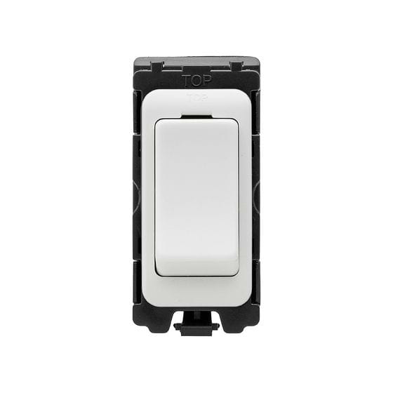 White Plastic Retractive Grid Switch Module
