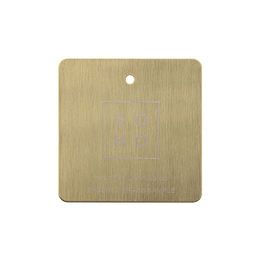 Soho Metal Finish Sample Brushed Brass