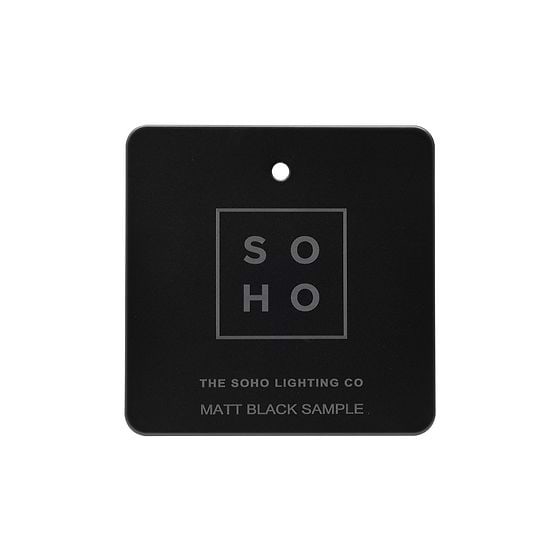 The Camden Collection Matt Black Metal Finish Sample