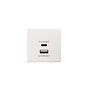White USB C Euro Module
