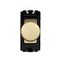 The Savoy Collection Brushed Brass 150W LED 2 Way Intel RM-Grid Intelligent Dimmer Mod