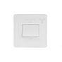 Soho Lighting White Metal Flat Plate 10A 1 Gang 1 Way 3-Pole Fan Isolator Switch