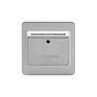The Lombard Collection Flat Plate Brushed Chrome 32A Key Card Switch With White Insert