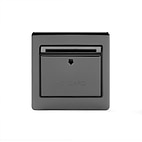 The Connaught Collection Flat Plate Black Nickel 32A Key Card Switch With Black Insert