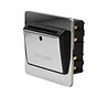 The Finsbury Collection Flat Plate Polished Chrome 32A Key Card Switch With Black Insert