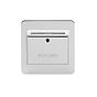 The Finsbury Collection Flat Plate Polished Chrome 32A Key Card Switch With White Insert