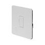 The Eldon Collection White Metal Flat Plate 13A Unswitched Fused Connection Unit (FCU) Flex Outlet Wht Ins Screwless