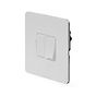 The Eldon Collection White Metal Flat Plate 13A Switched Fused Connection Unit (FCU) Wht Ins Screwless
