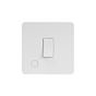 Soho Lighting White Metal Flat Plate 20A 1 Gang Double Pole Switch Flex Outlet Wht Ins Screwless