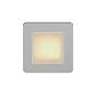 The Lombard Collection Brushed Chrome Flat Plate LED Stair Light - Warm White