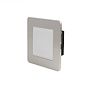 The Lombard Collection Brushed Chrome Flat Plate LED Stair Light - Warm White 