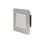 The Lombard Collection Brushed Chrome Flat Plate LED Stair Light - Warm White