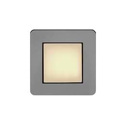 The Connaught Collection Black Nickel Flat Plate LED Stair Light - Warm White