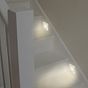 The Finsbury Collection Polished Chrome Flat Plate LED Stair Light - Warm White 