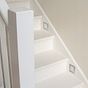 The Lombard Collection Brushed Chrome Flat Plate LED Stair Light - Cool White