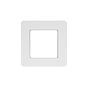 The Eldon Collection White Metal Flat Plate LED Stair Light - Cool White 