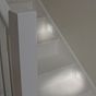 The Eldon Collection White Metal Flat Plate LED Stair Light - Cool White 