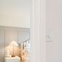 The Eldon Collection White Metal Flat Plate 1 Gang Light Switch 10A 2 Way White Inserts