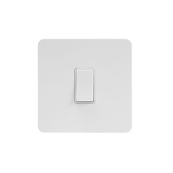 white metal light switches