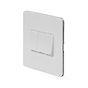 The Eldon Collection White Metal Flat Plate 10A 3 Gang 2 Way Switch Wht Ins Screwless