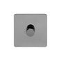 The Connaught Collection Flat Plate Black Nickel 1 Gang 400W LED Dimmer Switch