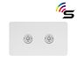 White Metal Smart Light Switch
