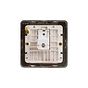 The Lombard Collection Brushed Chrome Flat Plate 1 Gang Data Socket RJ45 Ethernet Cat5/Cat6 Wht Ins Screwless