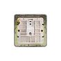 The Eldon Collection White Metal Flat Plate 1 Gang Data Socket RJ45 Ethernet Cat5/Cat6 Wht Ins Screwless