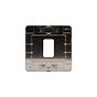 The Lombard Collection Brushed Chrome Flat Plate 1 Gang RM Rectangular Module Grid Switch Plate