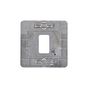 Soho Lighting White Metal Flat Plate 1 Gang RM Rectangular Module Grid Switch Plate