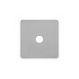 The Lombard Collection Brushed Chrome Flat Plate 1 Gang CM Circular Module Grid Switch Plate