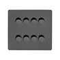 Black Nickel 8 Gang Dimmer Switch