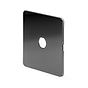 The Connaught Collection Black Nickel Flat Plate 1 Gang LT3 Toggle Plate ONLY