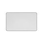 Soho Lighting White Metal Plate with Chrome Edge Double Blank Plate Screwless